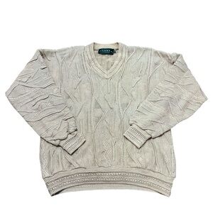 Vintage Tundra Coogi Style 3D Knit Sweater